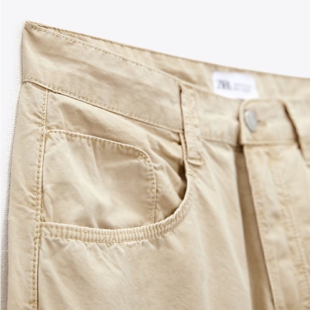 Zara Voluminous Pocketed Cargo Pants New - Picture 5 of 10